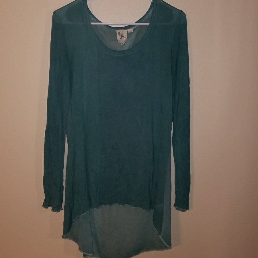 Buckle long sleeve top sz large